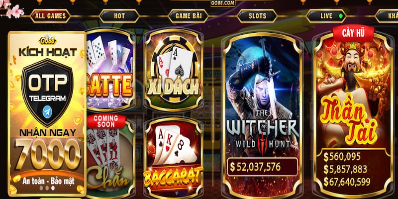 Game bài vượt thời đại đẳng cấp quốc tế Baccarat Go88