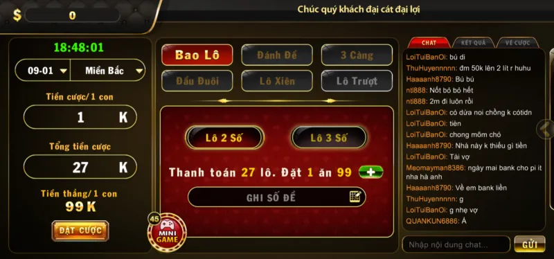 Bao Lô Go88 khi chơi Lô đề 1 ăn 900