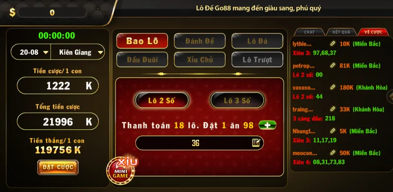 Cách đánh bao lô trong lô đề Go88