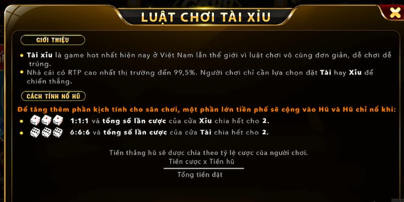 Quy định chung về trò chơi Tài Xỉu Go88 bạn cần nắm rõ 