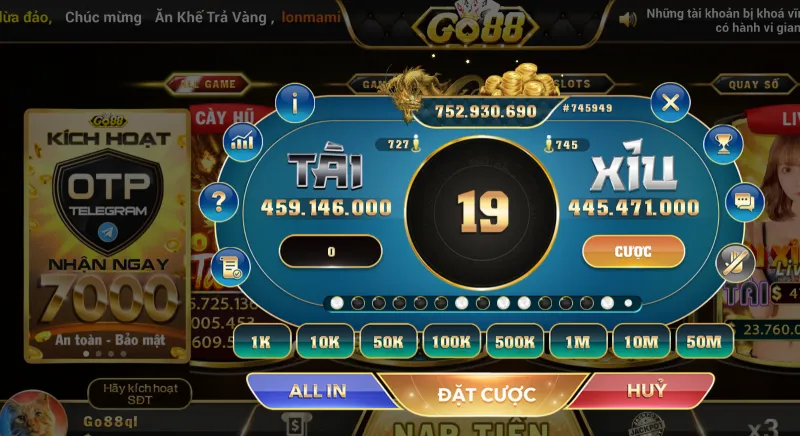 Giải nỗ hũ trong game tài xỉu Go88