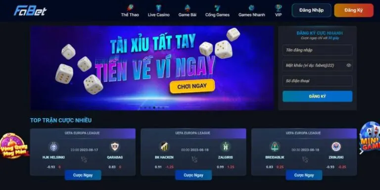 Cổng game bài đổi thưởng Fabet